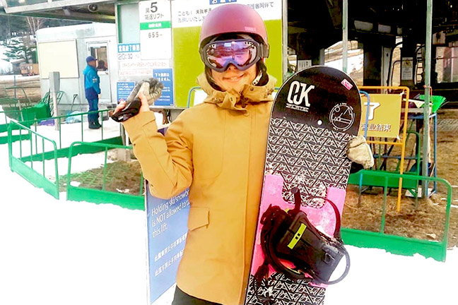 OJK所属 スノーボーダー　松島 しのぶ